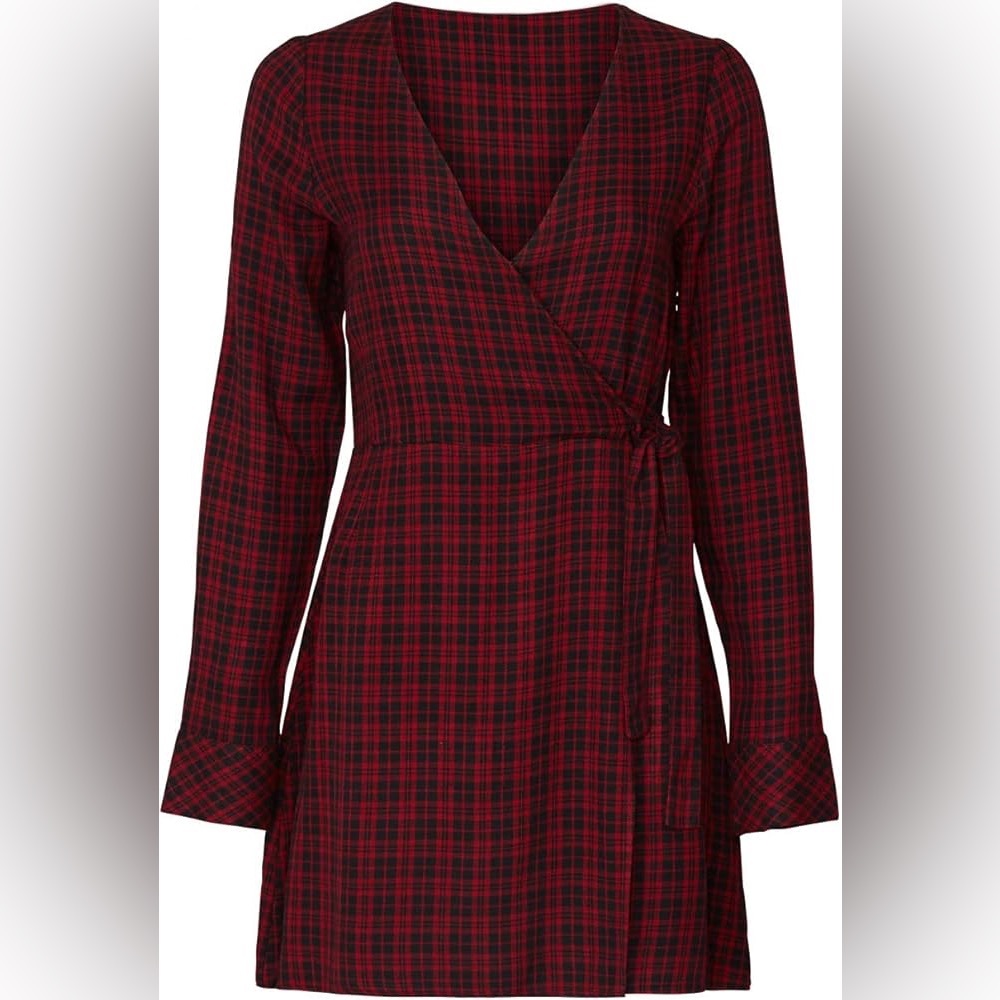 Sanctuary Checkered Long Sleeve Dress - Picture 4 of 12